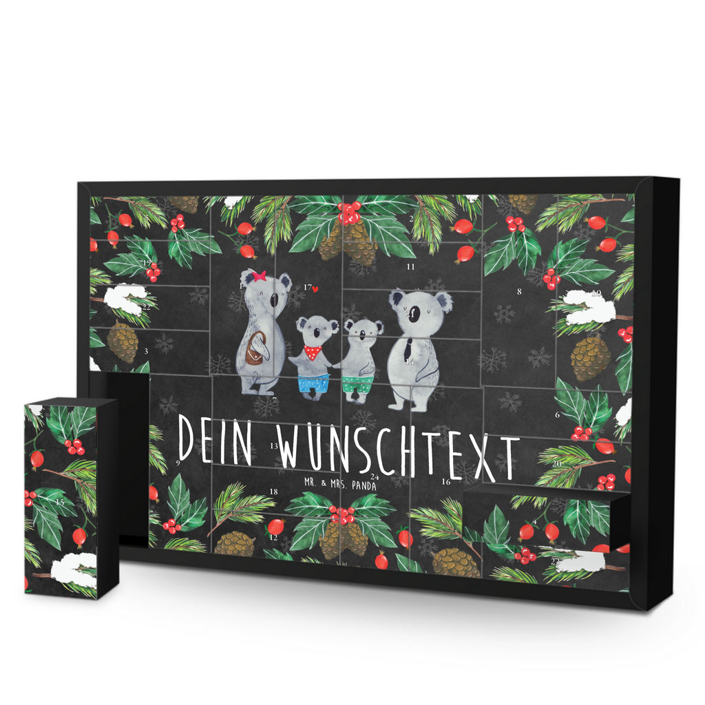 Personalisierter Befüllbarer Adventskalender Koala Familie zwei Befüllbarer Adventskalender, Adventskalender zum selbst befüllen, Familie, Vatertag, Muttertag, Bruder, Schwester, Mama, Papa, Oma, Opa, Koala, Koalabär, beste Familie, Familienzeit, Familienleben, Koalafamilie, Lieblingsfamilie