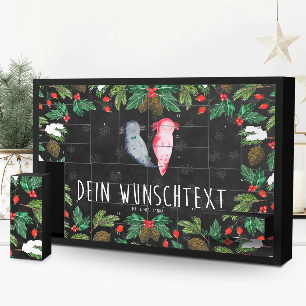 Personalisierter Befüllbarer Adventskalender Axolotl Freundin Befüllbarer Adventskalender, Adventskalender zum selbst befüllen, Axolotl, Molch, Axolot, Schwanzlurch, Lurch, Lurche, Liebe, große Liebe, Liebesbeweis, Freund, Verlobter, Ehemann, Jahrestag, Valentinstag