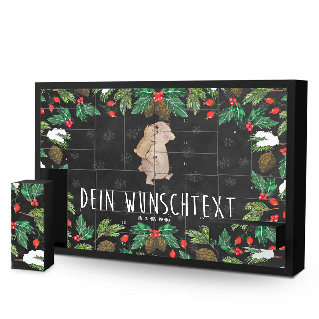 Personalisierter Befüllbarer Adventskalender Papa Bär Befüllbarer Adventskalender, Adventskalender zum selbst befüllen, Familie, Vatertag, Muttertag, Bruder, Schwester, Mama, Papa, Oma, Opa, Geschenk, Vater, Papi, Vati, Onkel, Geburtstag