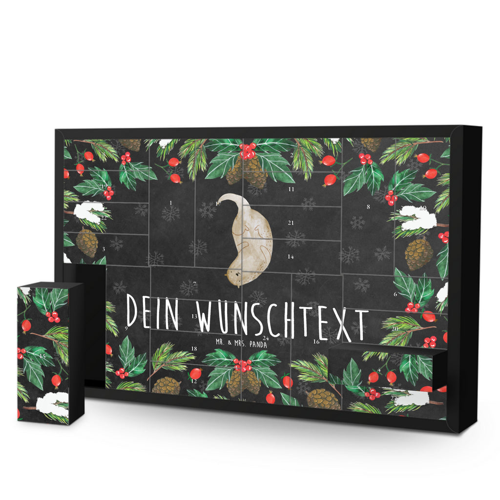 Personalisierter Befüllbarer Adventskalender Otter Kopfüber Befüllbarer Adventskalender, Adventskalender zum selbst befüllen, Otter, Fischotter, Seeotter, Otter Seeotter See Otter