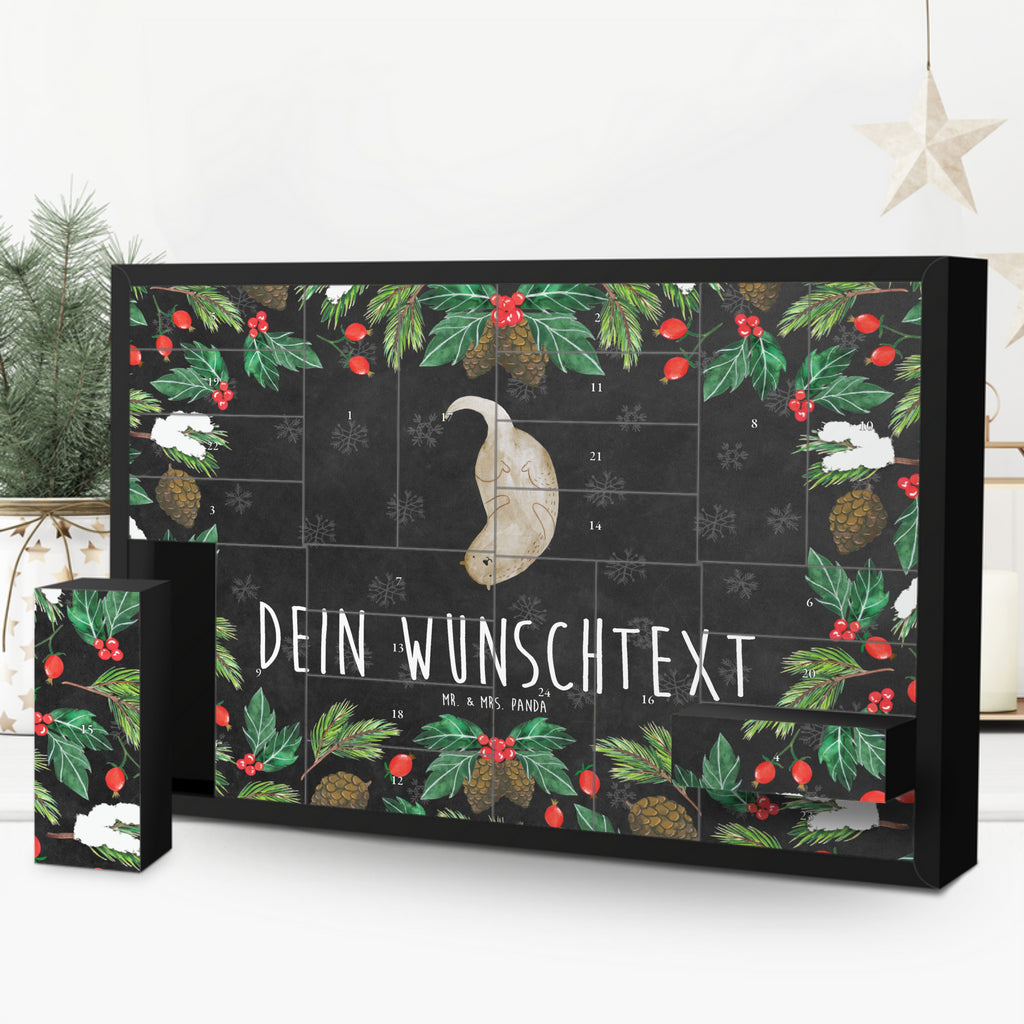 Personalisierter Befüllbarer Adventskalender Otter Kopfüber Befüllbarer Adventskalender, Adventskalender zum selbst befüllen, Otter, Fischotter, Seeotter, Otter Seeotter See Otter