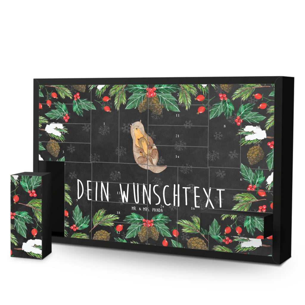 Personalisierter Befüllbarer Adventskalender Otter Kind Befüllbarer Adventskalender, Adventskalender zum selbst befüllen, Otter, Fischotter, Seeotter, Otter Seeotter See Otter