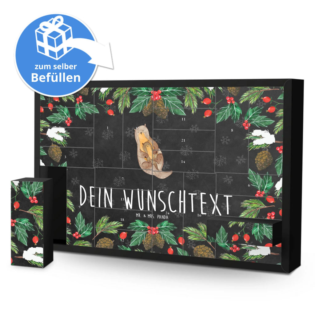 Personalisierter Befüllbarer Adventskalender Otter Kind Befüllbarer Adventskalender, Adventskalender zum selbst befüllen, Otter, Fischotter, Seeotter, Otter Seeotter See Otter