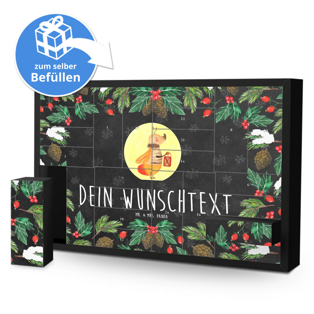 Personalisierter Befüllbarer Adventskalender Glühwürmchen Befüllbarer Adventskalender, Adventskalender zum selbst befüllen, Tiermotive, Gute Laune, lustige Sprüche, Tiere, Glühwürmchen, Glühwurm, Falter, Liebe, Leuchten, magisch, Liebesbeweis, Lieblingsmensch, Verlobung, Heiratsantrag, Jahrestag, Liebesspruch