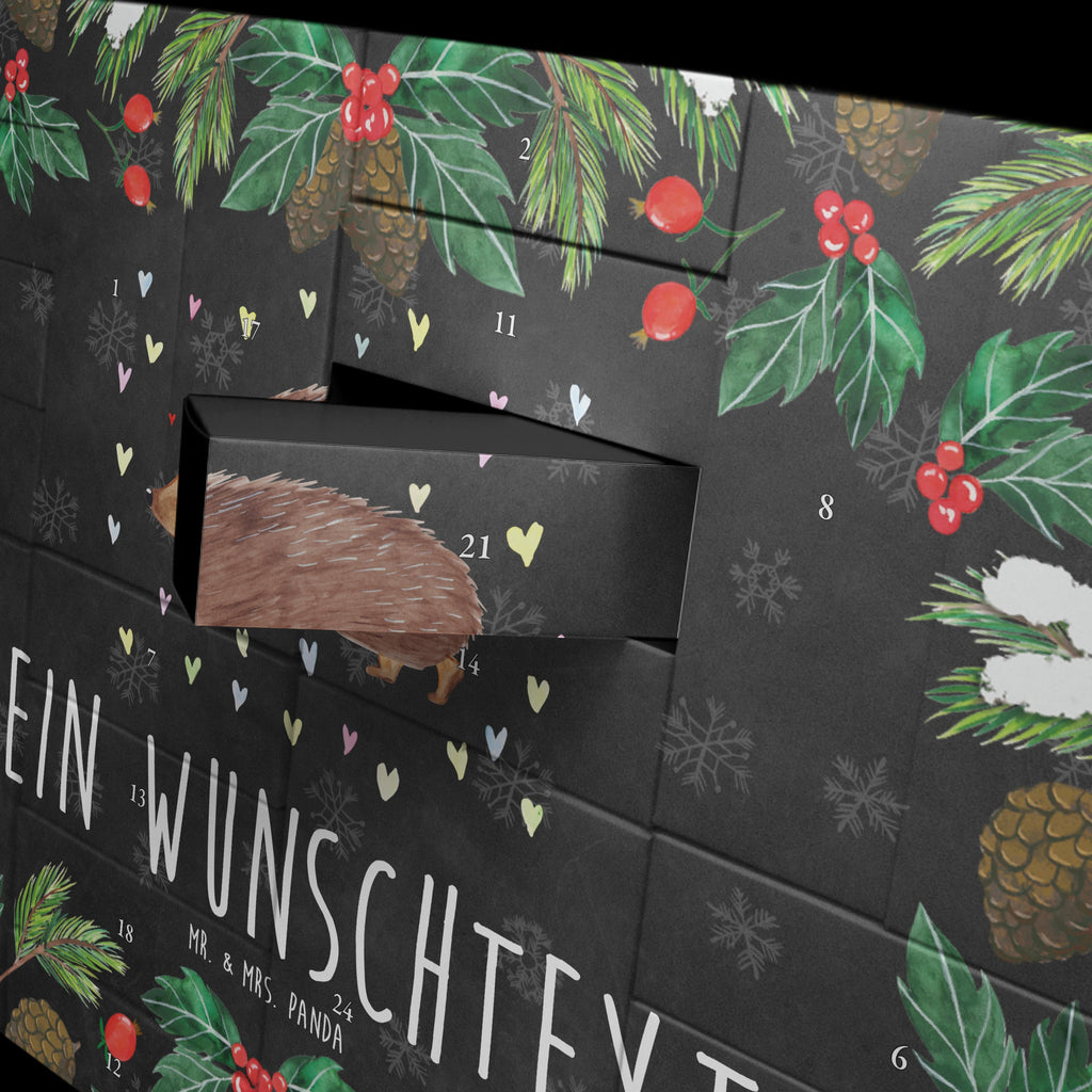 Personalisierter Befüllbarer Adventskalender Igel Herzen Befüllbarer Adventskalender, Adventskalender zum selbst befüllen, Tiermotive, Gute Laune, lustige Sprüche, Tiere, Liebe, Herz, Herzen, Igel, Vertrauen, Kuss, Leben