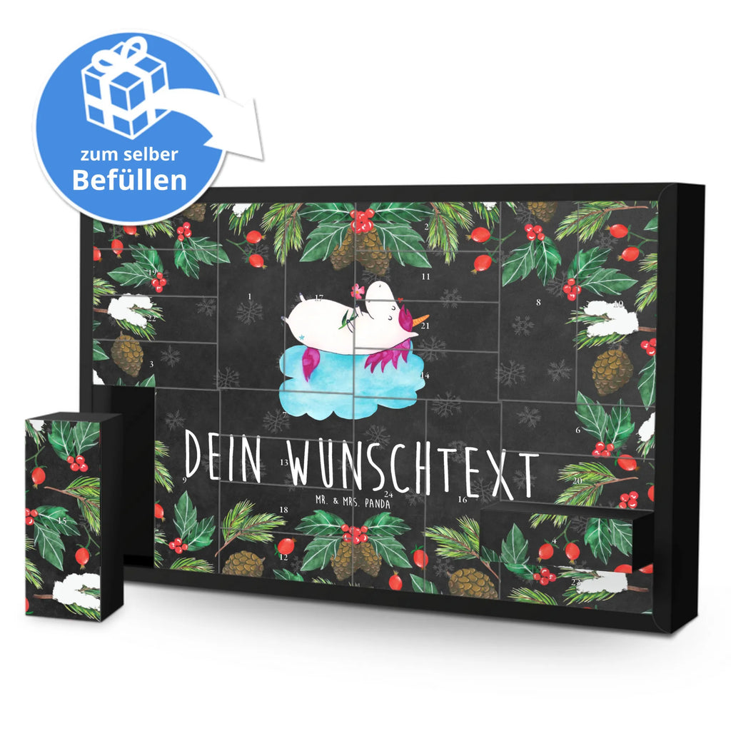 Personalisierter Befüllbarer Adventskalender Einhorn Verliebt Befüllbarer Adventskalender, Adventskalender zum selbst befüllen, Einhorn, Einhörner, Einhorn Deko, Pegasus, Unicorn, verliebt, Liebe, Liebesbeweis, Freundin, Wolke