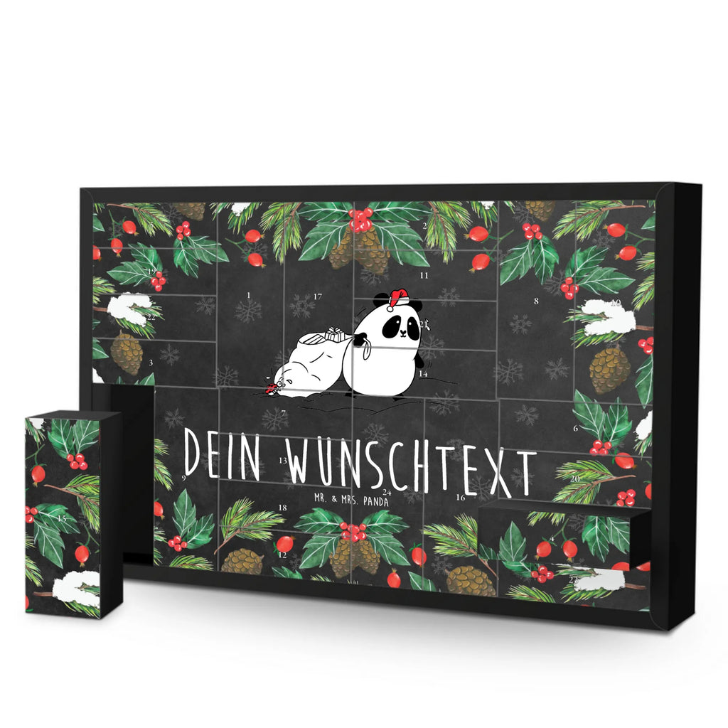 Personalisierter Befüllbarer Adventskalender Panda Weihnachten Befüllbarer Adventskalender, Adventskalender zum selbst befüllen