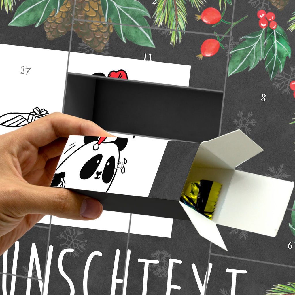 Personalisierter Befüllbarer Adventskalender Panda Weihnachten Befüllbarer Adventskalender, Adventskalender zum selbst befüllen