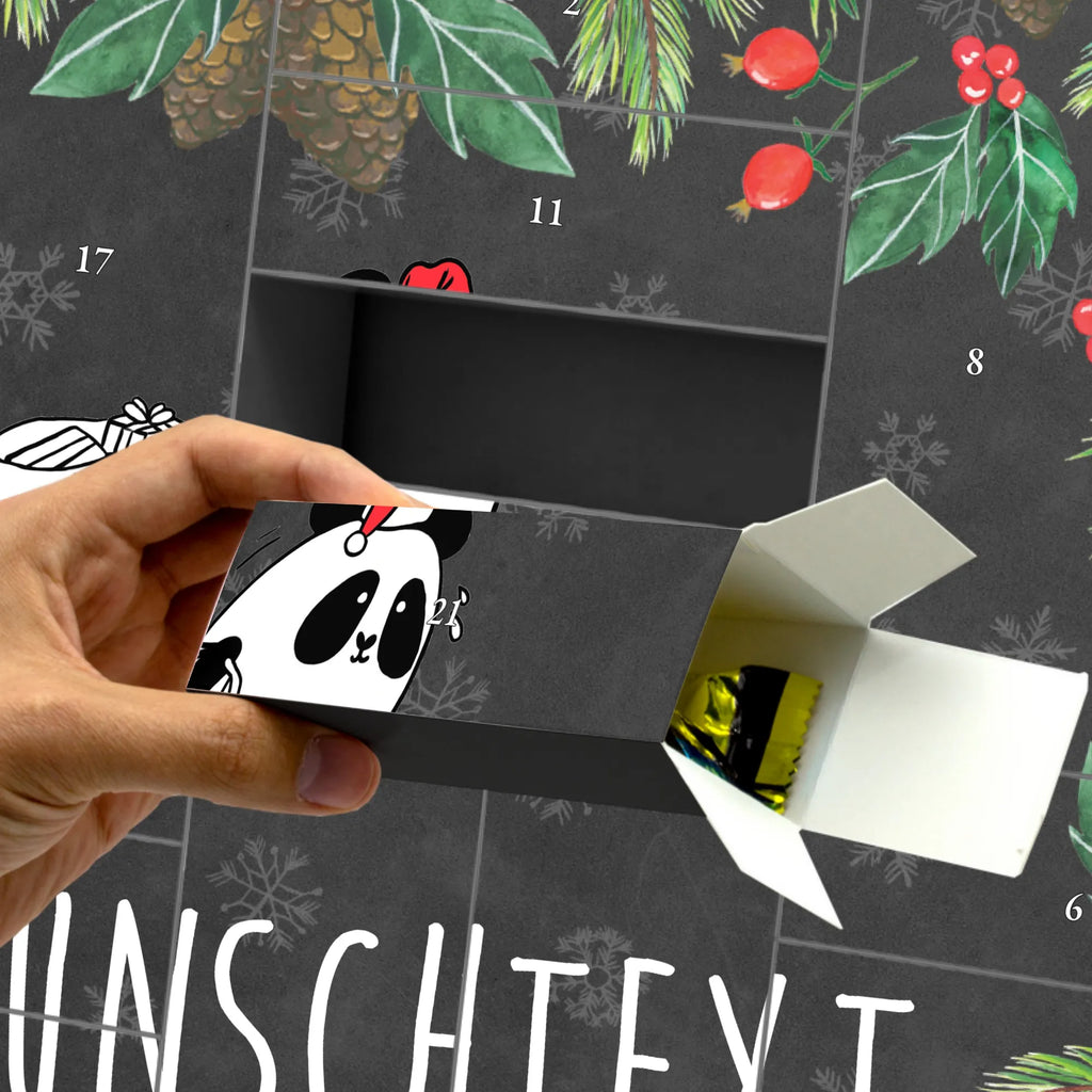 Personalisierter Befüllbarer Adventskalender Panda Weihnachten Befüllbarer Adventskalender, Adventskalender zum selbst befüllen