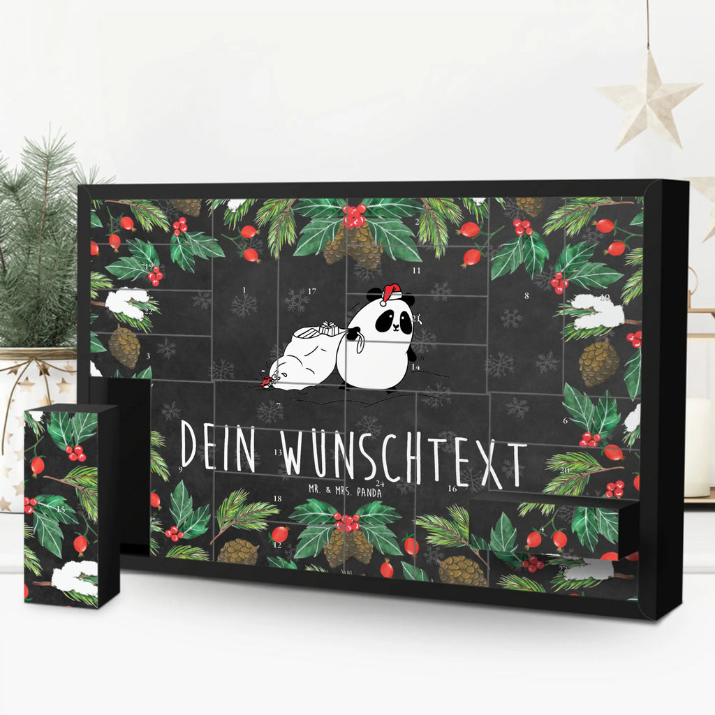 Personalisierter Befüllbarer Adventskalender Panda Weihnachten Befüllbarer Adventskalender, Adventskalender zum selbst befüllen