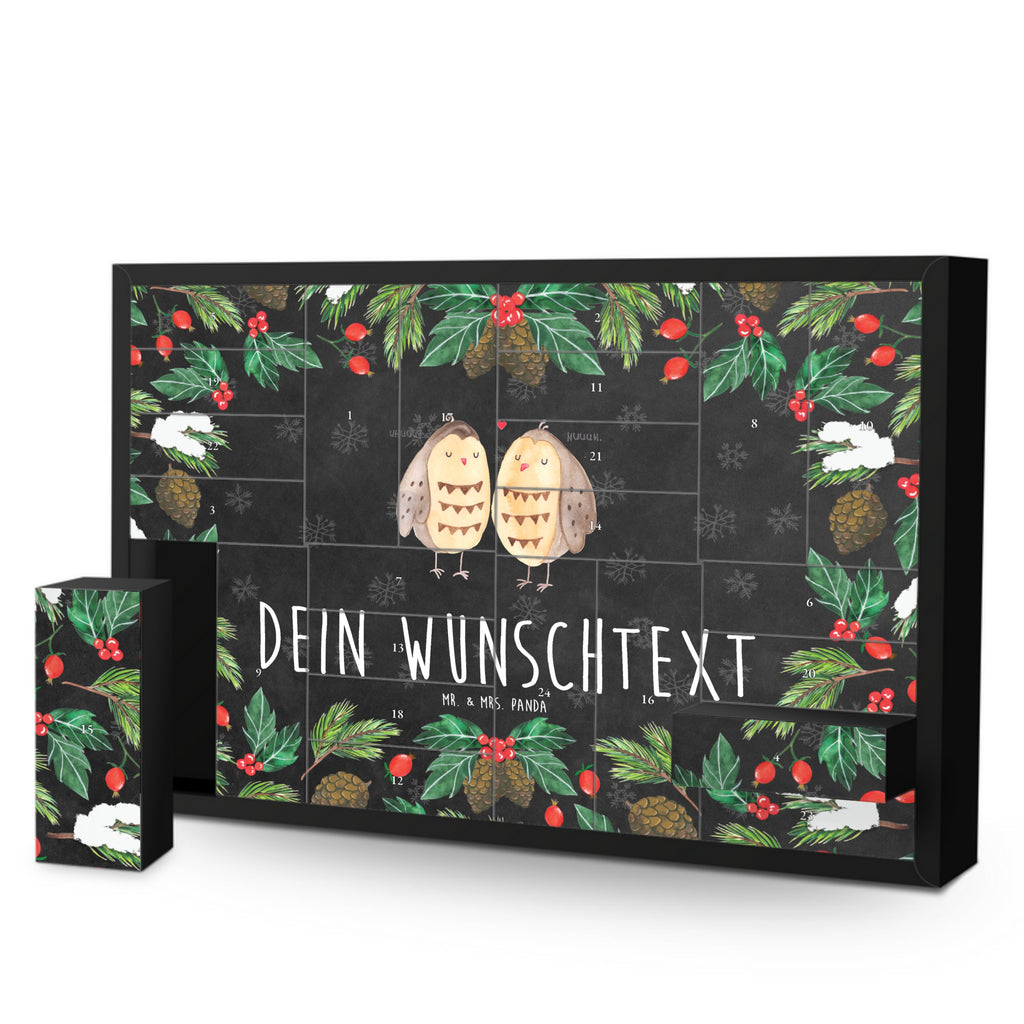 Personalisierter Befüllbarer Adventskalender Eulen Liebe Befüllbarer Adventskalender, Adventskalender zum selbst befüllen, Eule, Eule Deko, Liebe, Hochzeit Spruch, Owl, All you need is love, Liebe Spruch, Freundin Geschenk, Freund, Wortspiel lustig