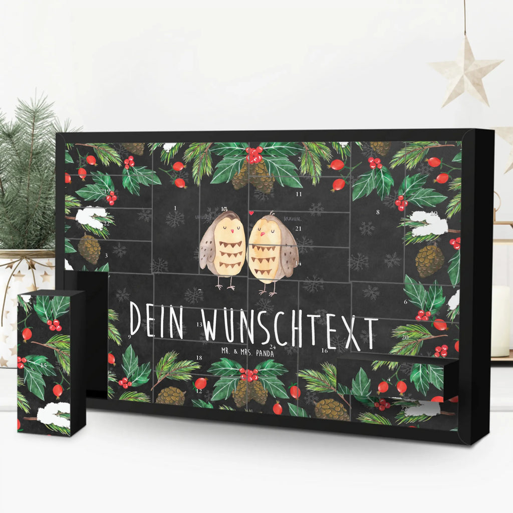 Personalisierter Befüllbarer Adventskalender Eulen Liebe Befüllbarer Adventskalender, Adventskalender zum selbst befüllen, Eule, Eule Deko, Liebe, Hochzeit Spruch, Owl, All you need is love, Liebe Spruch, Freundin Geschenk, Freund, Wortspiel lustig