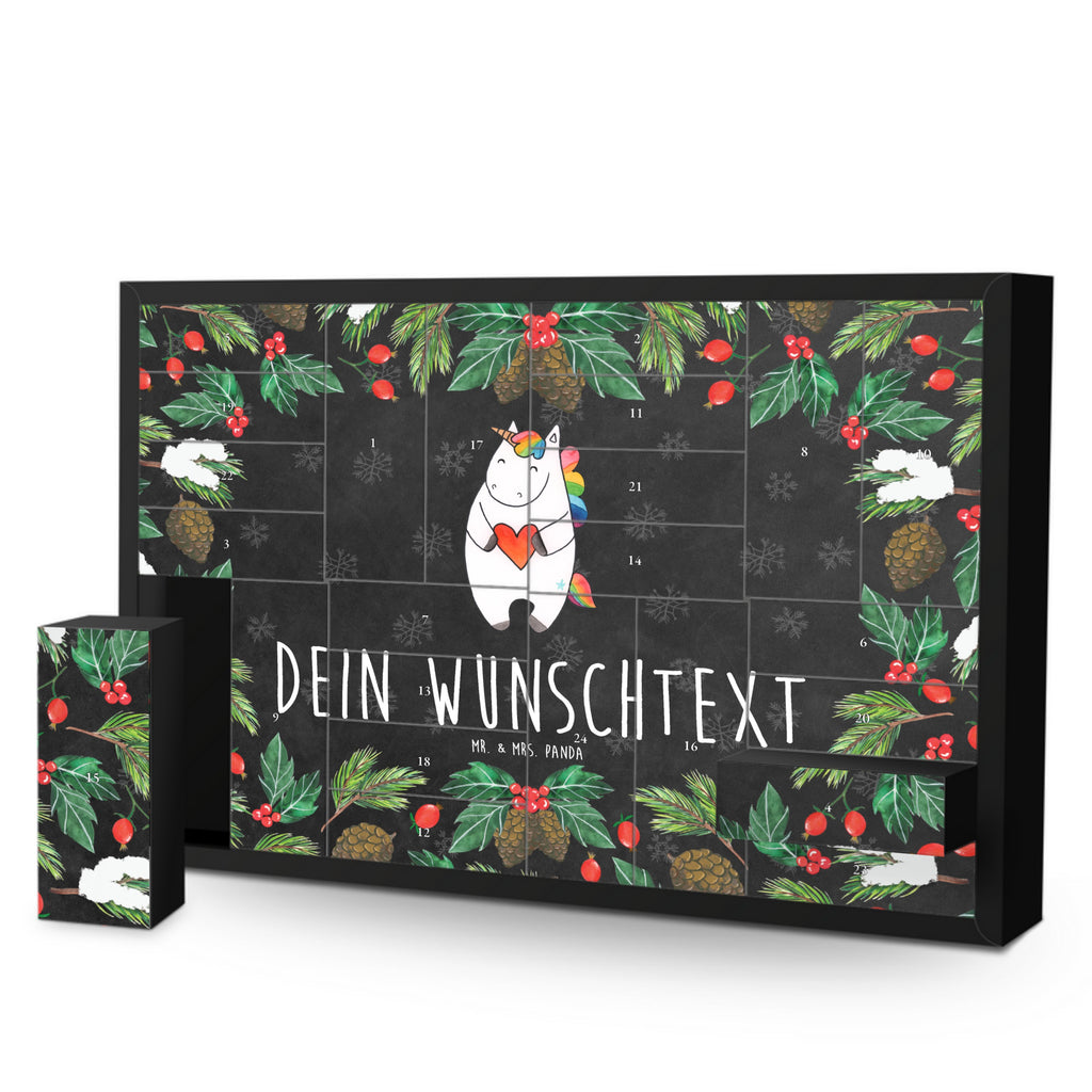 Personalisierter Befüllbarer Adventskalender Einhorn Herz Befüllbarer Adventskalender, Adventskalender zum selbst befüllen, Einhorn, Einhörner, Einhorn Deko, Pegasus, Unicorn, Herz, schlimm, böse, witzig, lustig, Freundin, anders, bunt