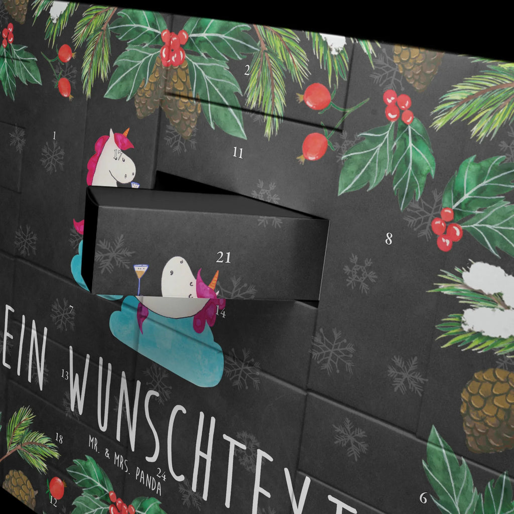 Personalisierter Befüllbarer Adventskalender Einhorn Sekt Befüllbarer Adventskalender, Adventskalender zum selbst befüllen, Einhorn, Einhörner, Einhorn Deko, Pegasus, Unicorn, Freundinnen, Freundin, BFF, Sekt, Mädelsabend, Spaß, Party, Korken, Anstoßen, Beste