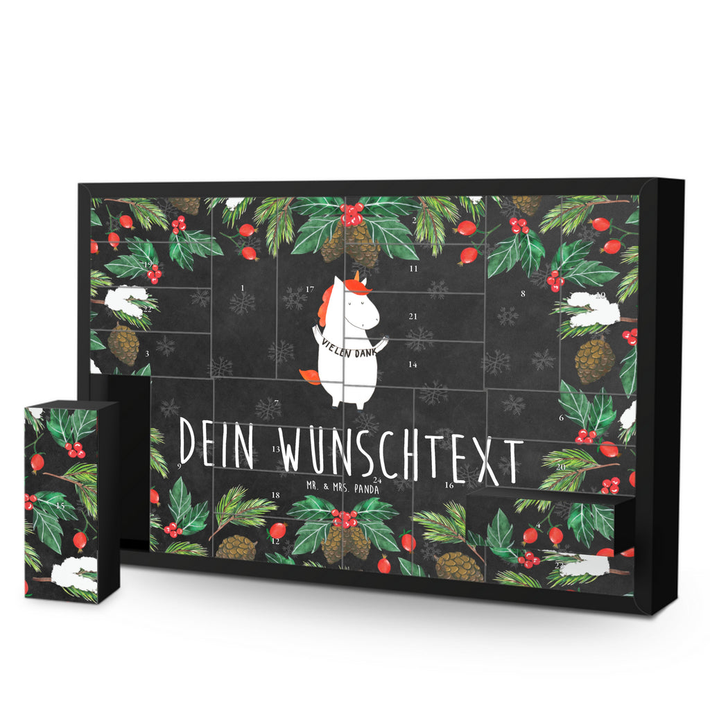 Personalisierter Befüllbarer Adventskalender Einhorn Dankeschön Befüllbarer Adventskalender, Adventskalender zum selbst befüllen, Einhorn, Einhörner, Einhorn Deko, Pegasus, Unicorn, Danke, vielen Dank, Dankeschön, Danksagung