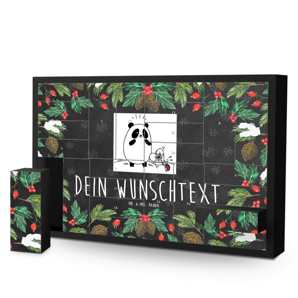 Personalisierter Befüllbarer Adventskalender Panda Dankeschön Befüllbarer Adventskalender, Adventskalender zum selbst befüllen