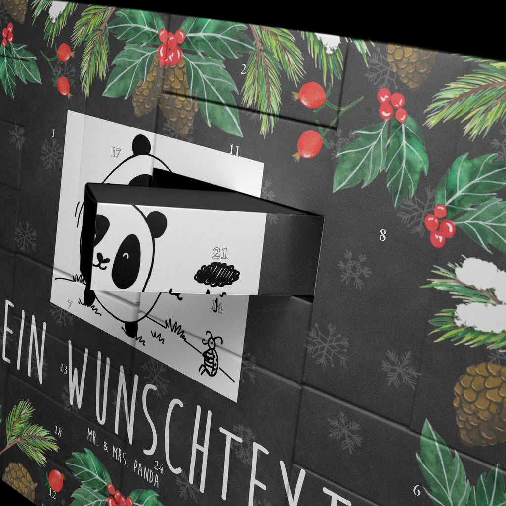 Personalisierter Befüllbarer Adventskalender Panda Zusammenhalt Befüllbarer Adventskalender, Adventskalender zum selbst befüllen