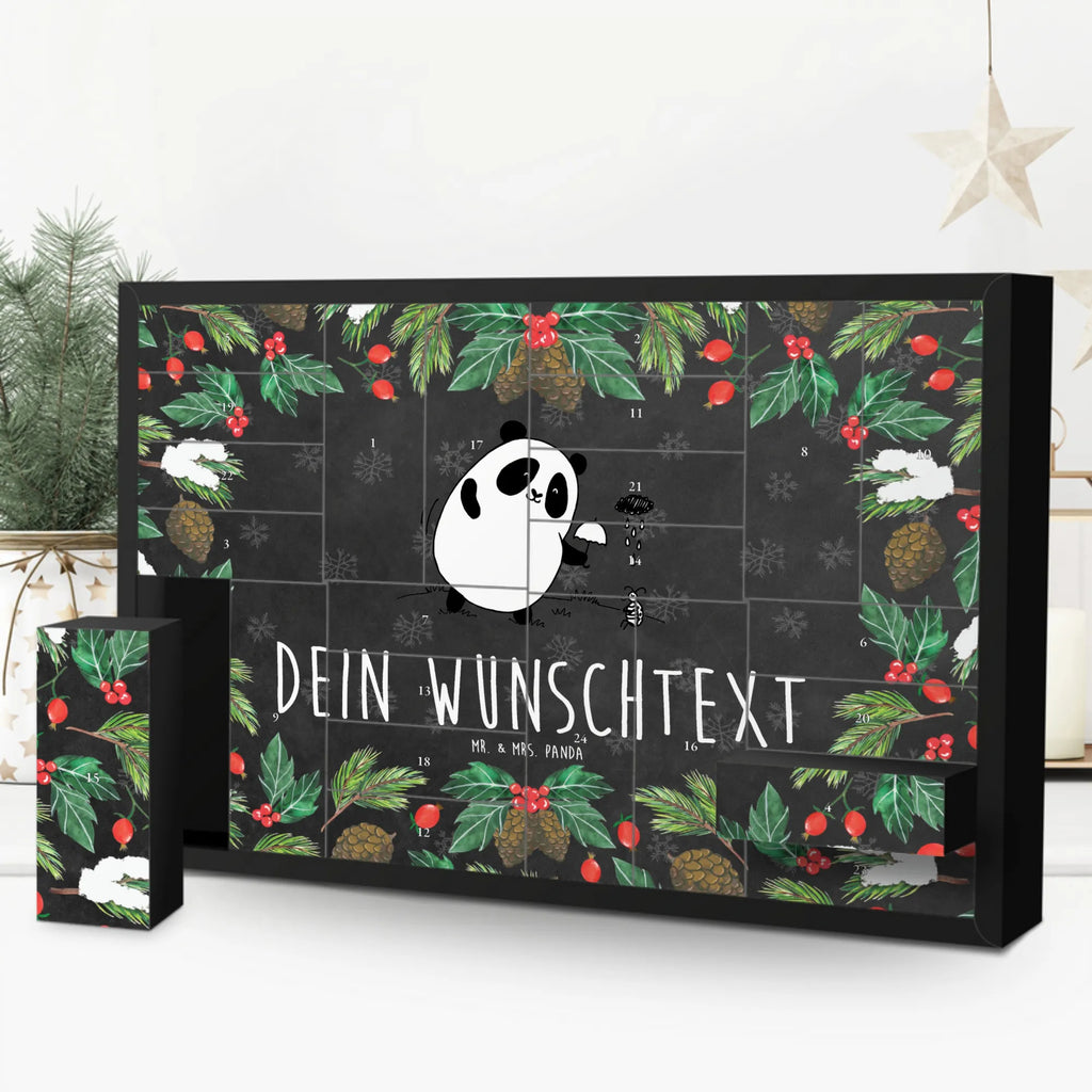 Personalisierter Befüllbarer Adventskalender Panda Zusammenhalt Befüllbarer Adventskalender, Adventskalender zum selbst befüllen