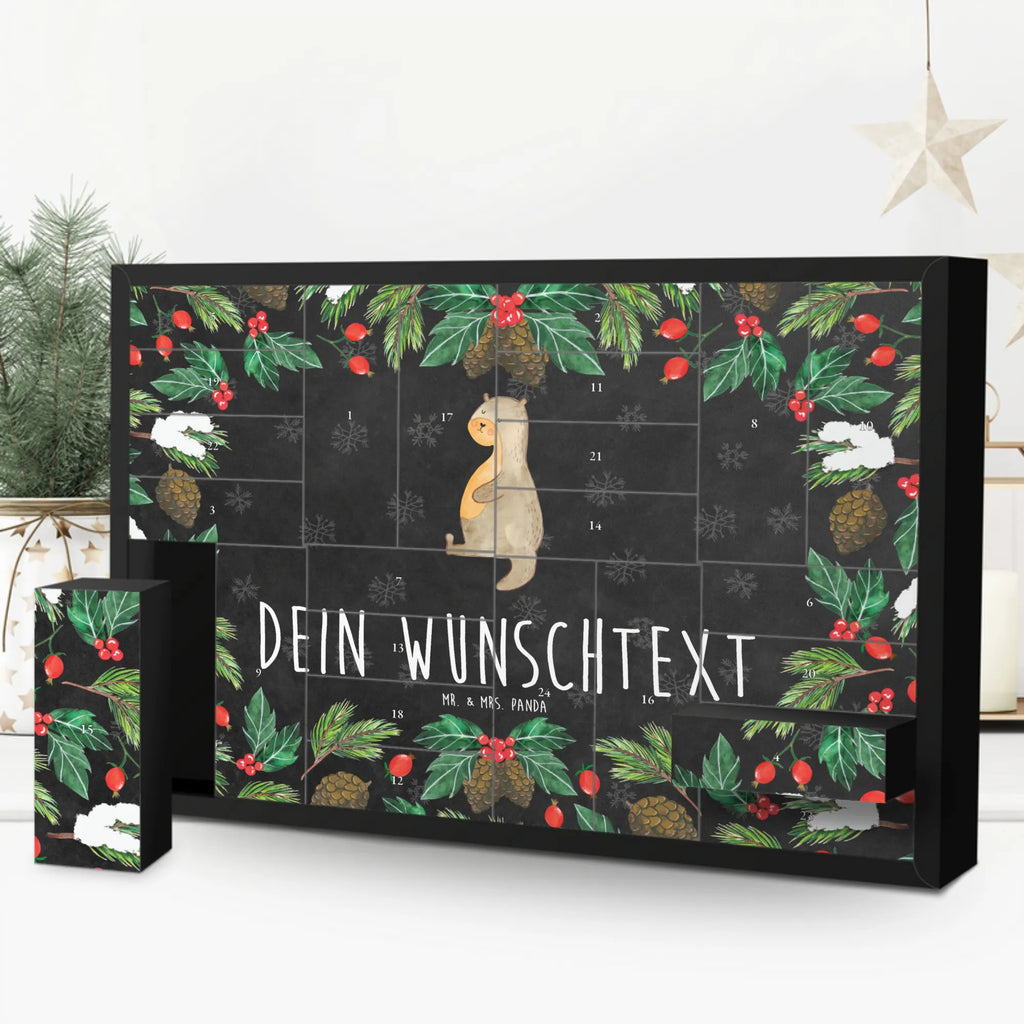 Personalisierter Befüllbarer Adventskalender Otter Bauch Befüllbarer Adventskalender, Adventskalender zum selbst befüllen, Otter, Fischotter, Seeotter, Otter Seeotter See Otter