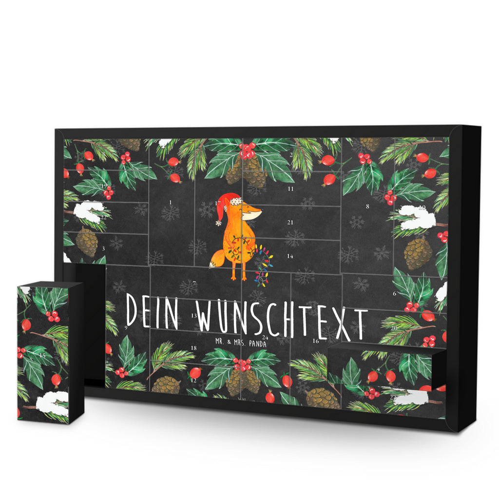 Personalisierter Befüllbarer Adventskalender Fuchs Weihnachten Befüllbarer Adventskalender, Adventskalender zum selbst befüllen, Winter, Weihnachten, Weihnachtsdeko, Nikolaus, Advent, Heiligabend, Wintermotiv, Fuchs, Füchse, Spruch schön, Geschenk Weihnachten, Weihnachtsmann, Weihnachtszeit