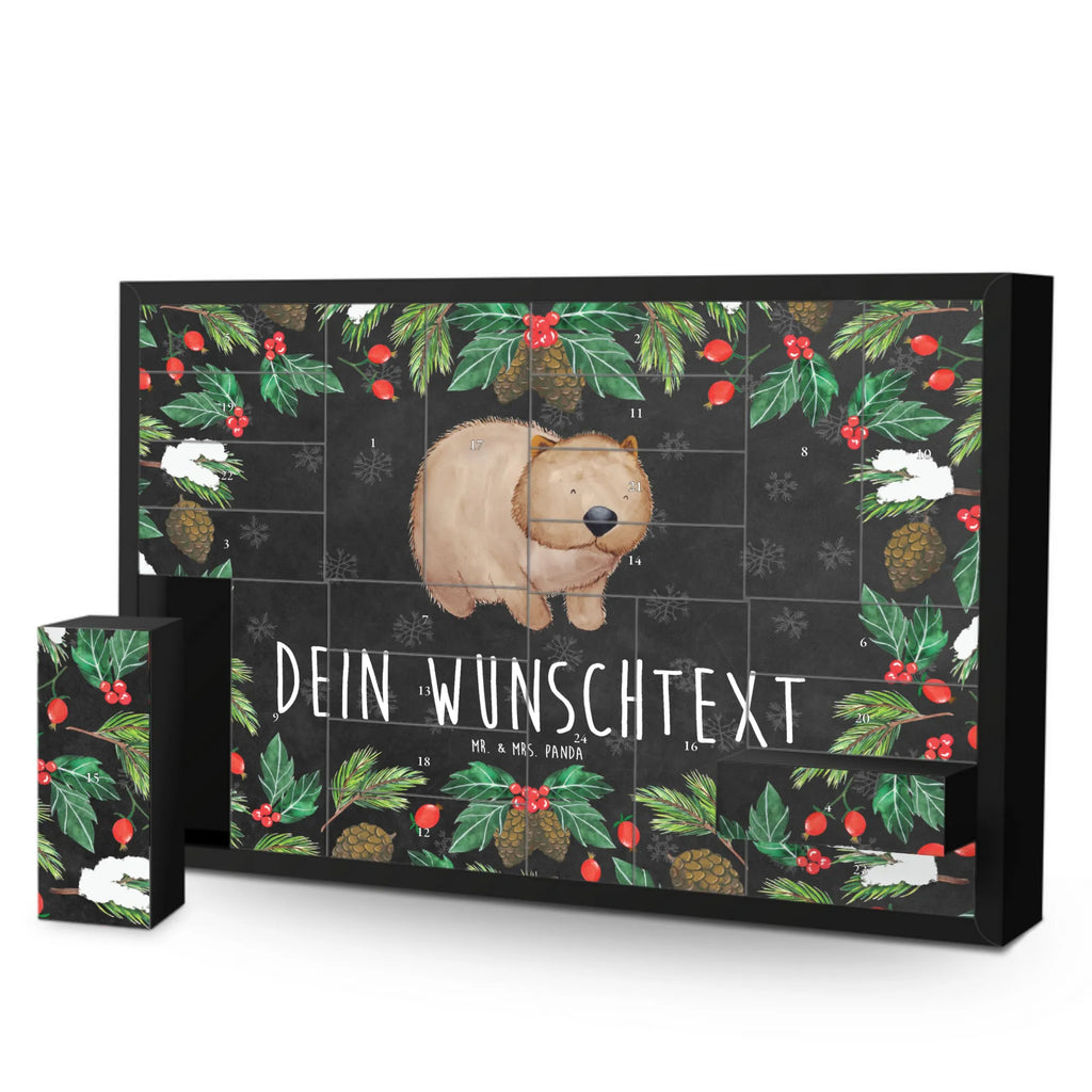 Personalisierter Befüllbarer Adventskalender Wombat Befüllbarer Adventskalender, Adventskalender zum selbst befüllen, Tiermotive, Gute Laune, lustige Sprüche, Tiere, Wombat, Das Leben ist schön, Motivation, Spruch, Australien