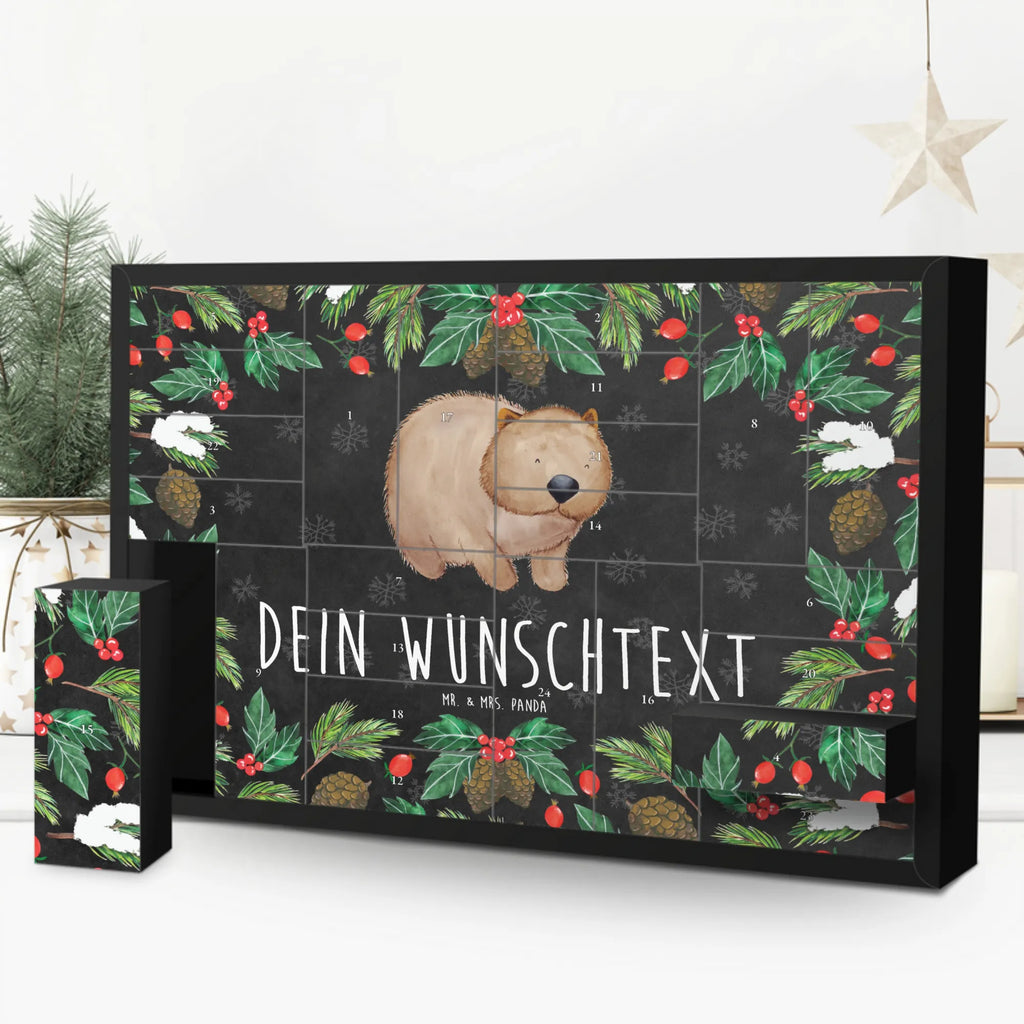 Personalisierter Befüllbarer Adventskalender Wombat Befüllbarer Adventskalender, Adventskalender zum selbst befüllen, Tiermotive, Gute Laune, lustige Sprüche, Tiere, Wombat, Das Leben ist schön, Motivation, Spruch, Australien