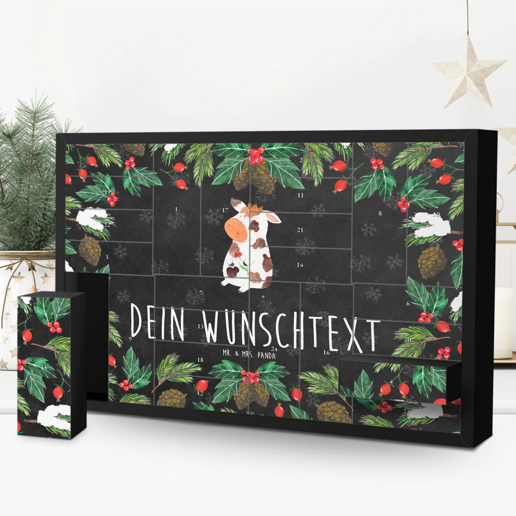 Personalisierter Befüllbarer Adventskalender Kuh Befüllbarer Adventskalender, Adventskalender zum selbst befüllen, Bauernhof, Hoftiere, Landwirt, Landwirtin, Kuh, Kühe, Träume, Flausen, Spruch, Magie, Motivtion, Hof, Milch, Milchkuh