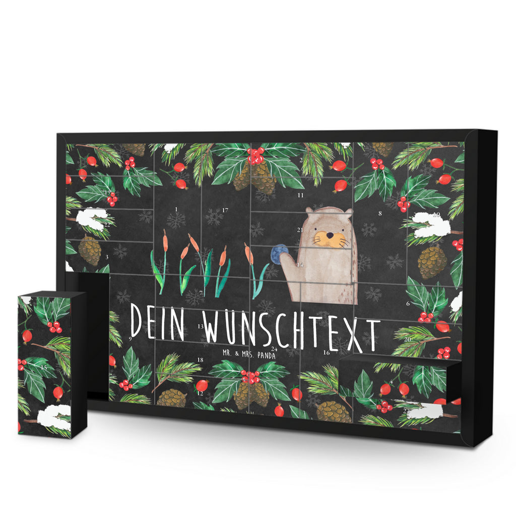 Personalisierter Befüllbarer Adventskalender Otter Stein Befüllbarer Adventskalender, Adventskalender zum selbst befüllen, Otter, Fischotter, Seeotter, Otter Seeotter See Otter