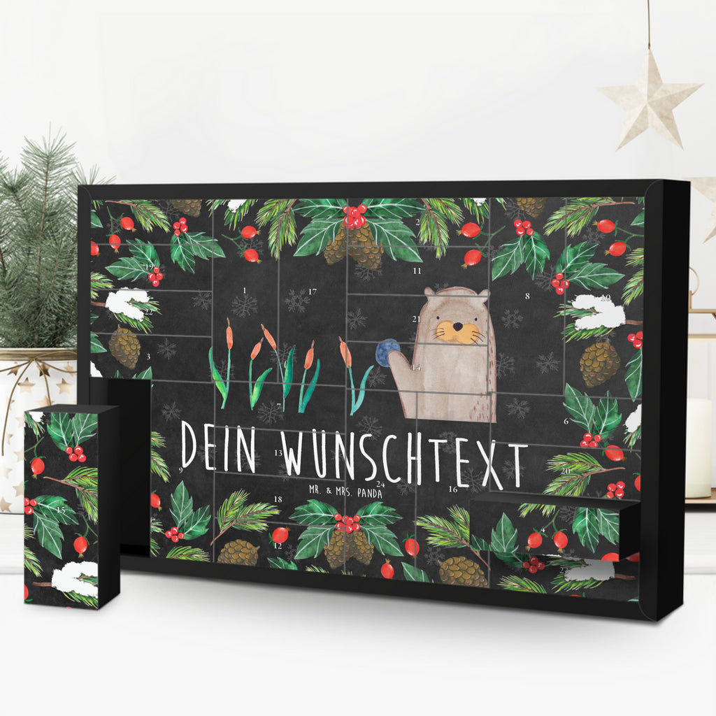 Personalisierter Befüllbarer Adventskalender Otter Stein Befüllbarer Adventskalender, Adventskalender zum selbst befüllen, Otter, Fischotter, Seeotter, Otter Seeotter See Otter