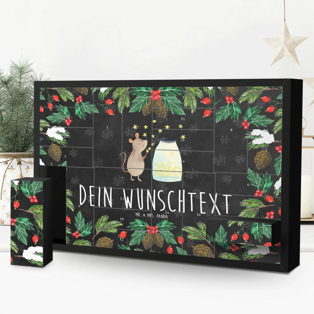 Personalisierter Befüllbarer Adventskalender Maus Sterne Befüllbarer Adventskalender, Adventskalender zum selbst befüllen, Tiermotive, Gute Laune, lustige Sprüche, Tiere, Maus, Sterne, Wunsch, Kind, Taufe, Taufgeschenk, Geburt, Schwangerschaft, erstes Kind, Kindergeburtstag, Geburtstag, Hoffnung, Träume