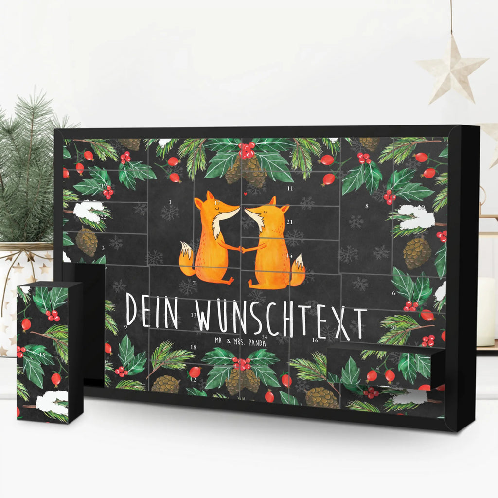 Personalisierter Befüllbarer Adventskalender Füchse Liebe Befüllbarer Adventskalender, Adventskalender zum selbst befüllen, Fuchs, Füchse, Fox, Liebe, Liebespaar, Paar, Partner, Freundin, Freund, Ehe, Verlobte, Ehemann, Ehefrau, Liebesbeweis