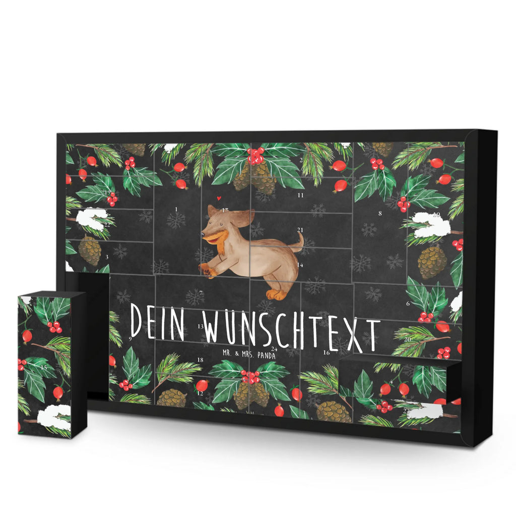 Personalisierter Befüllbarer Adventskalender Hund Dackel Befüllbarer Adventskalender, Adventskalender zum selbst befüllen, Hund, Hundemotiv, Haustier, Hunderasse, Tierliebhaber, Hundebesitzer, Sprüche, Hunde, Dackel, Dachshund, happy dog