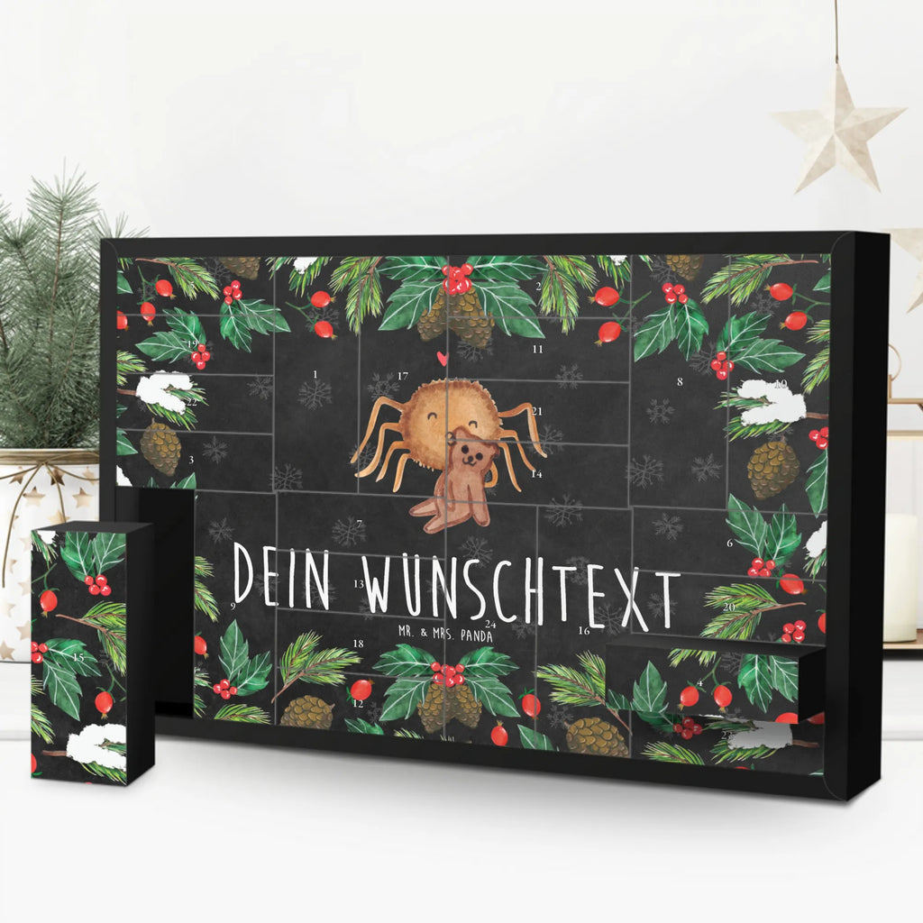 Personalisierter Befüllbarer Adventskalender Spinne Agathe Teddy Befüllbarer Adventskalender, Adventskalender zum selbst befüllen, Spinne Agathe, Spinne, Agathe, Videos, Merchandise, Freundschaft, Liebesgeschenk, Verliebt, Liebesbeweis, Teddy, Treue, Miteinander, Dankeschön