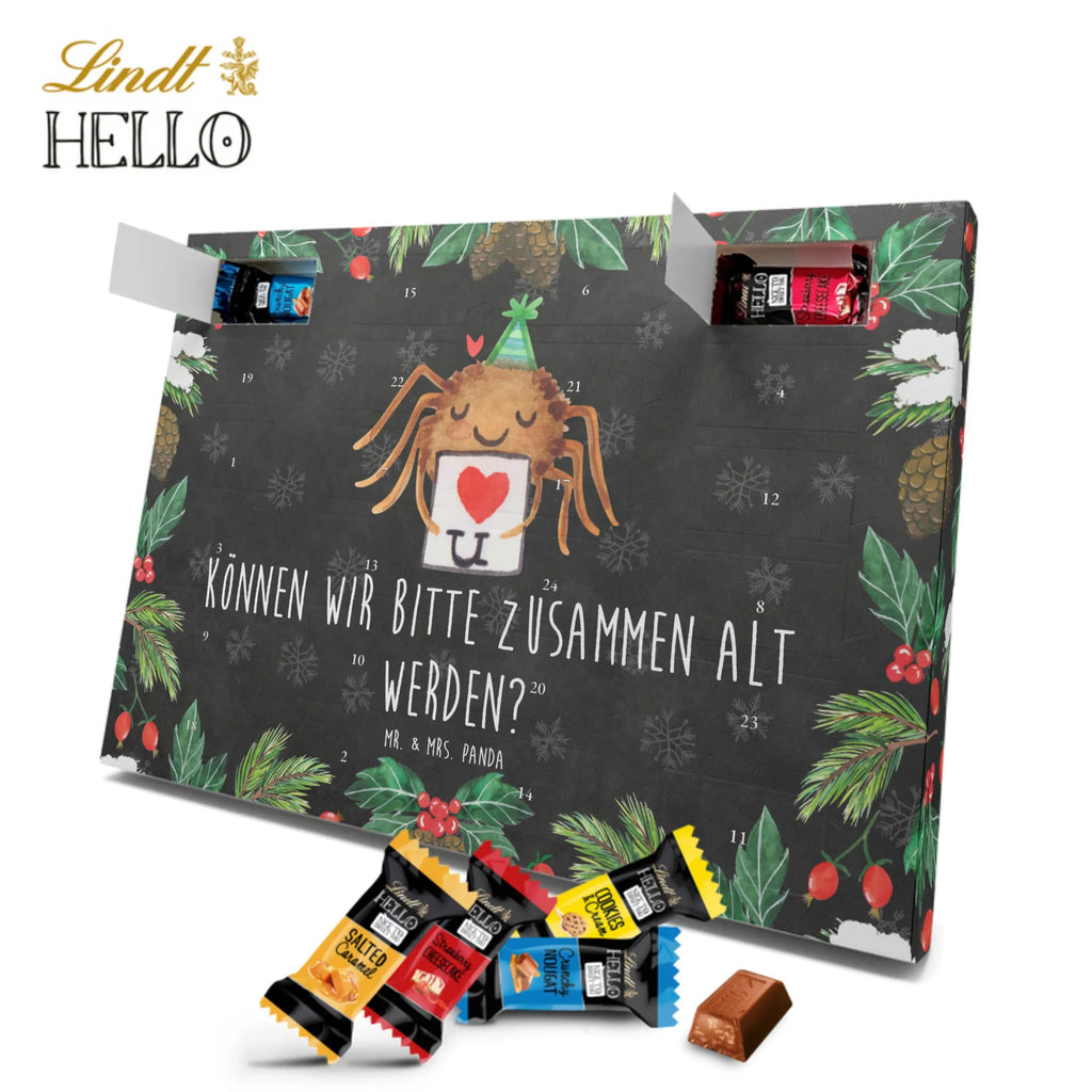 Markenschokolade Adventskalender Spinne Agathe Brief Adventskalender, Weihnachtskalender, Markenschokolade Adventskalender, Spinne Agathe, Spinne, Agathe, Videos, Merchandise, Liebesbeweis, Ich Liebe dich, Heiratsantrag, Verliebt, Liebespaar, Liebesgeschenk, Treuebeweis, Treuetest