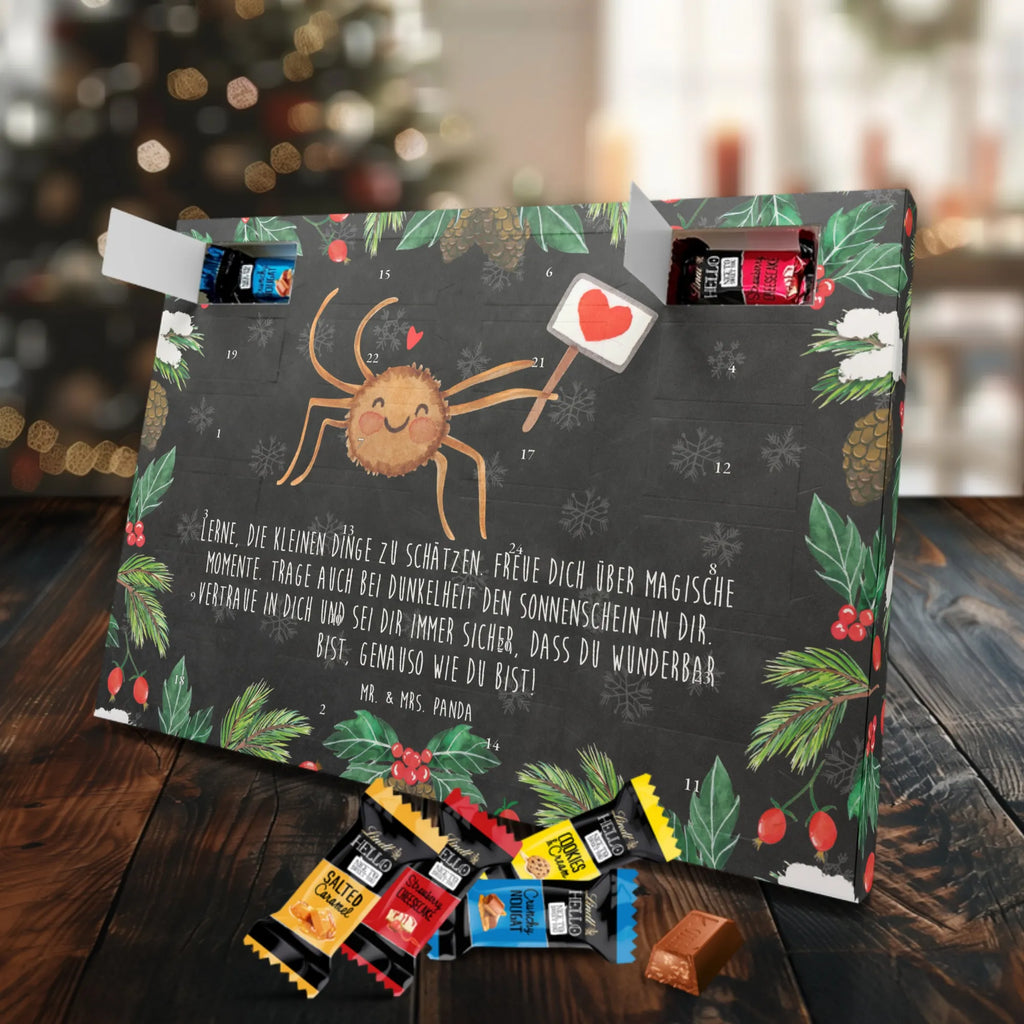 Markenschokolade Adventskalender Spinne Agathe Motivation Adventskalender, Weihnachtskalender, Markenschokolade Adventskalender, Spinne Agathe, Spinne, Agathe, Videos, Merchandise, Motivation, Glück, Liebe, Vertrauen, Dankeschön