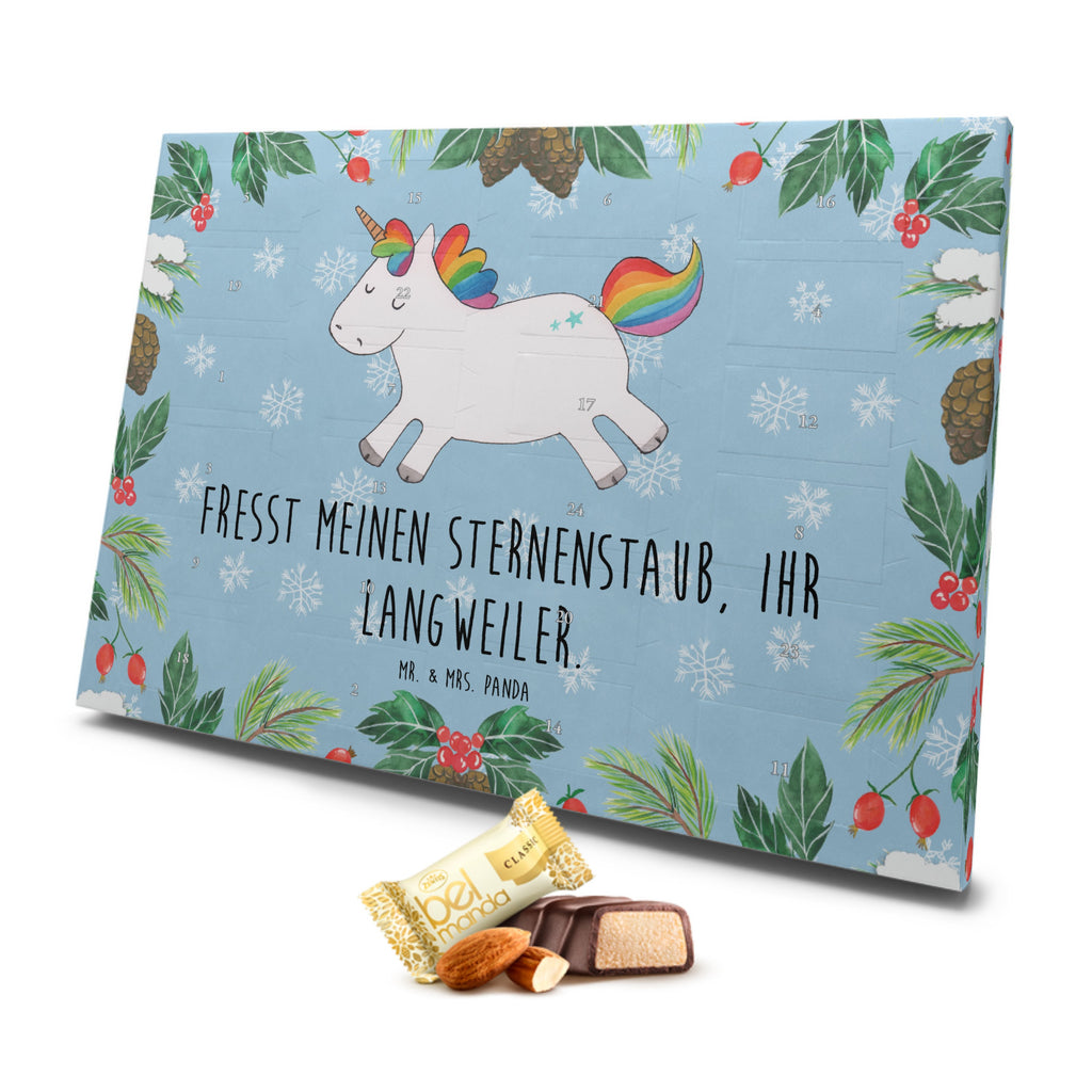 Marzipan Adventskalender Einhorn Happy Marzipan Adventskalender, Einhorn, Einhörner, Einhorn Deko, Pegasus, Unicorn, glücklich, fröhlich, Spaß, Freude, Lebensfreude, witzig, spannend, Lächeln, Lachen