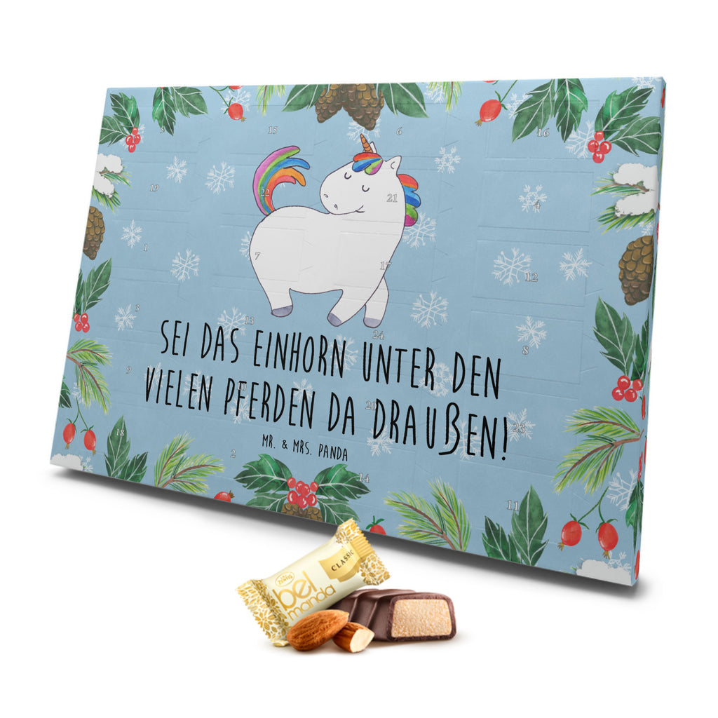 Marzipan Adventskalender Einhorn Stolzieren Marzipan Adventskalender, Einhorn, Einhörner, Einhorn Deko, Pegasus, Unicorn, stolz, anders, bunt, Pferd, Reiter, Reiten, Freundin, Geschenk