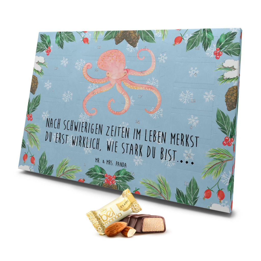 Marzipan Adventskalender Tintenfisch Marzipan Adventskalender, Tiermotive, Gute Laune, lustige Sprüche, Tiere, Meer, Meerestier, Krake, Tintenfisch, Arme, Wasser, Ozean