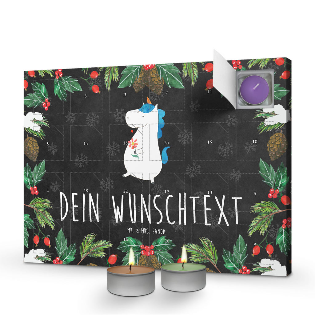 Personalisierter Duftkerzen Adventskalender Einhorn Spaziergang Personalisierter Duftkerzen Adventskalender, Einhorn, Einhörner, Einhorn Deko, Pegasus, Unicorn, Glitzer, Blumen, Spaziergang, Motivation, Gute Laune, Freude, Freundin, Mutter, Schwester