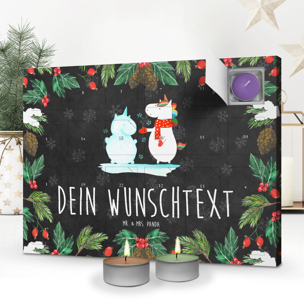 Personalisierter Duftkerzen Adventskalender Einhorn Schneemann Personalisierter Duftkerzen Adventskalender, Einhorn, Einhörner, Einhorn Deko, Pegasus, Unicorn, Schneemann, Winter, Schnee, Kuchen, Weihnachten, kalt, Mütze, Handschuhe, X-Mas