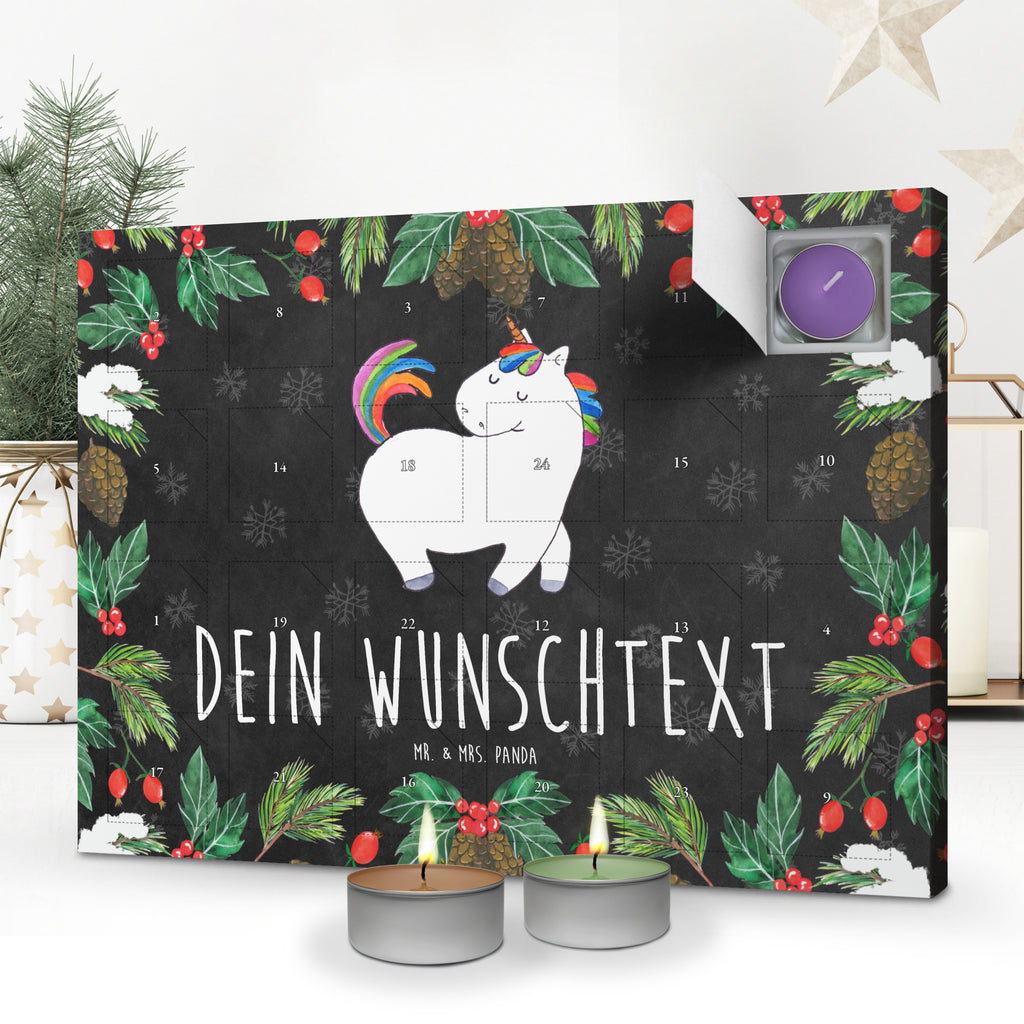 Personalisierter Duftkerzen Adventskalender Einhorn Stolzieren Personalisierter Duftkerzen Adventskalender, Einhorn, Einhörner, Einhorn Deko, Pegasus, Unicorn, stolz, anders, bunt, Pferd, Reiter, Reiten, Freundin, Geschenk