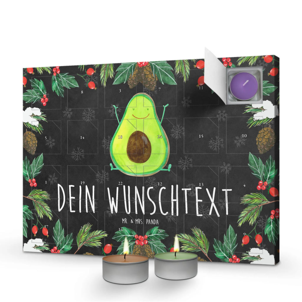 Personalisierter Duftkerzen Adventskalender Avocado Glücklich Personalisierter Duftkerzen Adventskalender, Avocado, Veggie, Vegan, Gesund, Chaos