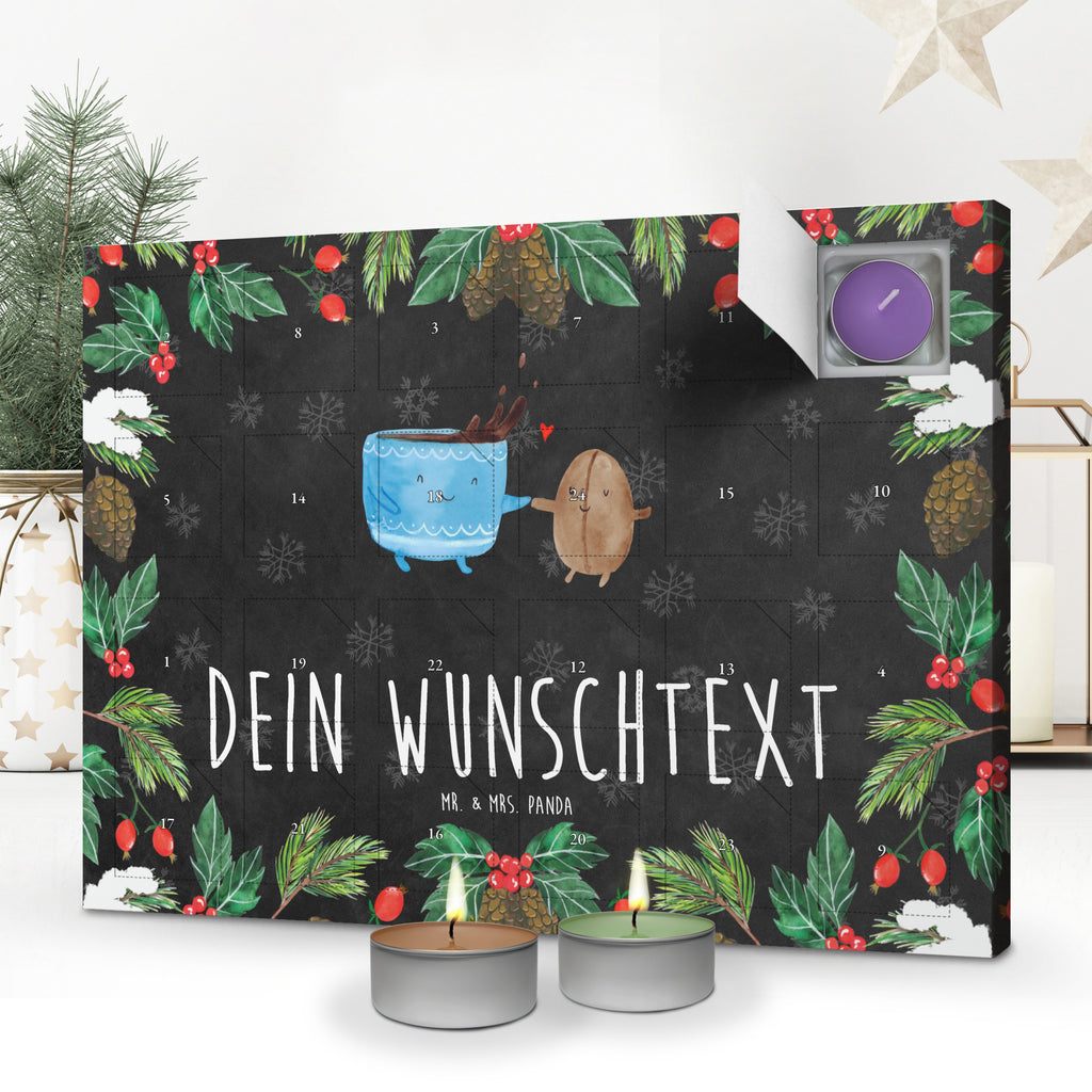 Personalisierter Duftkerzen Adventskalender Kaffee Bohne Personalisierter Duftkerzen Adventskalender, Tiermotive, Gute Laune, lustige Sprüche, Tiere, Kaffee, Kaffeebohne, Genuss, Zufriedenheit, Glück