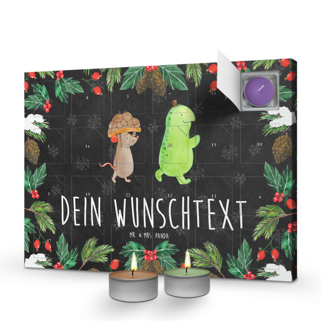 Personalisierter Duftkerzen Adventskalender Schildkröte Maus Personalisierter Duftkerzen Adventskalender, Schildkröte, Maus, Freunde, Freundinnen, beste Freunde, beste Freundinnen