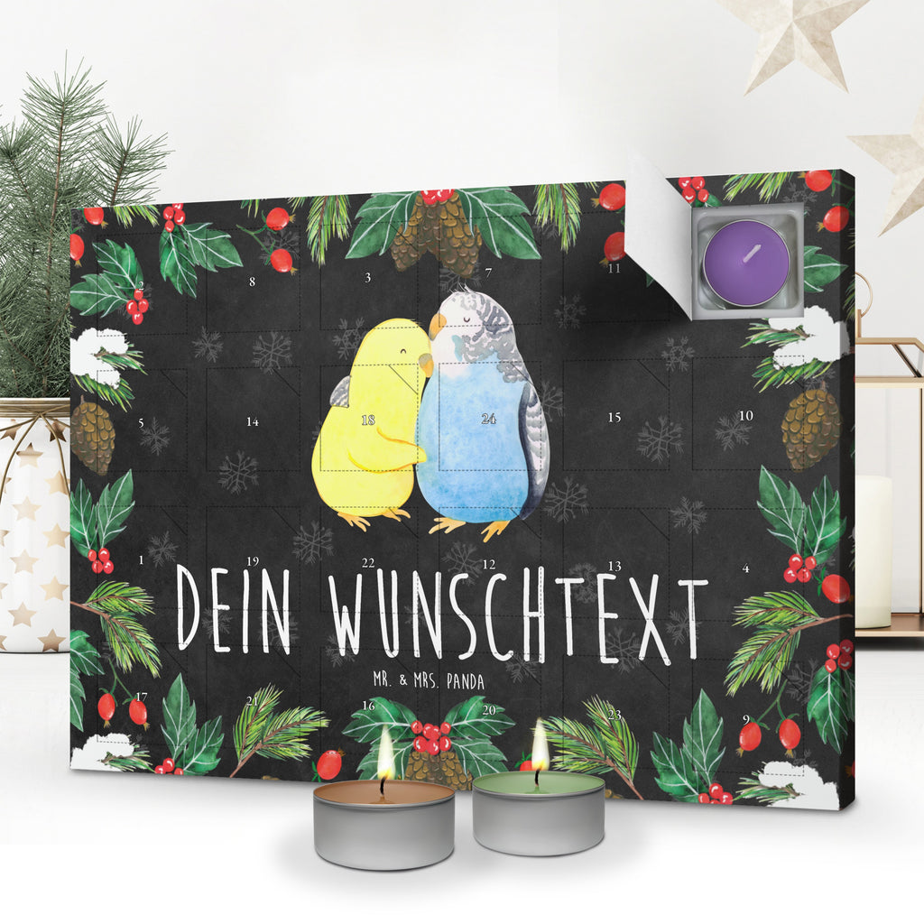 Personalisierter Duftkerzen Adventskalender Wellensittich Liebe Personalisierter Duftkerzen Adventskalender, Liebe, Partner, Freund, Freundin, Ehemann, Ehefrau, Heiraten, Verlobung, Heiratsantrag, Liebesgeschenk, Jahrestag, Hocheitstag, Vögel, Wellensittich, Nähe, Kuscheln, Vertrauen