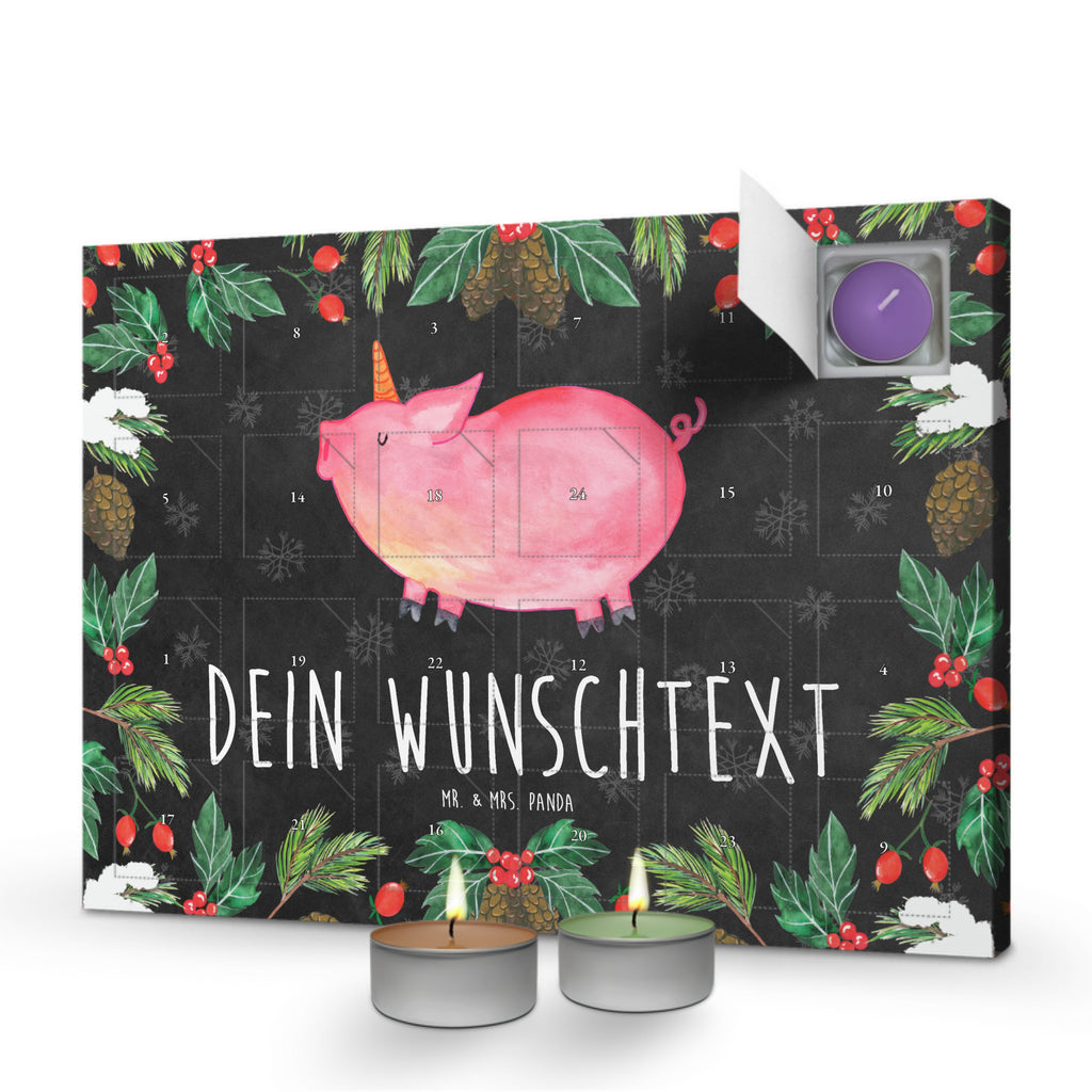 Personalisierter Duftkerzen Adventskalender Einhorn Schwein Personalisierter Duftkerzen Adventskalender, Einhorn, Einhörner, Einhorn Deko, Pegasus, Unicorn, Party, Spaß, Schwein, Schweinhorn, Bauer, witzig. lustig, Spruch, geschenk, Pig, Piggy, funny, english, englisch