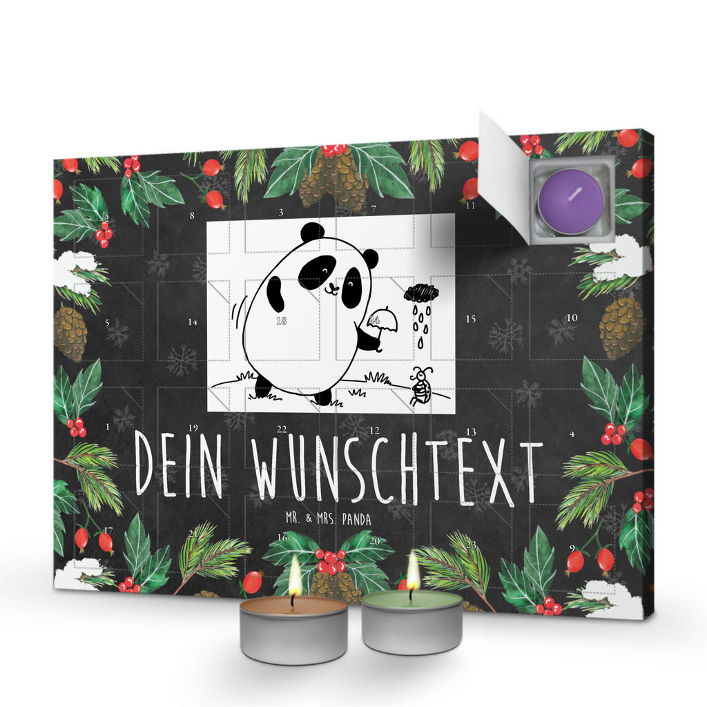 Personalisierter Duftkerzen Adventskalender Panda Zusammenhalt Personalisierter Duftkerzen Adventskalender