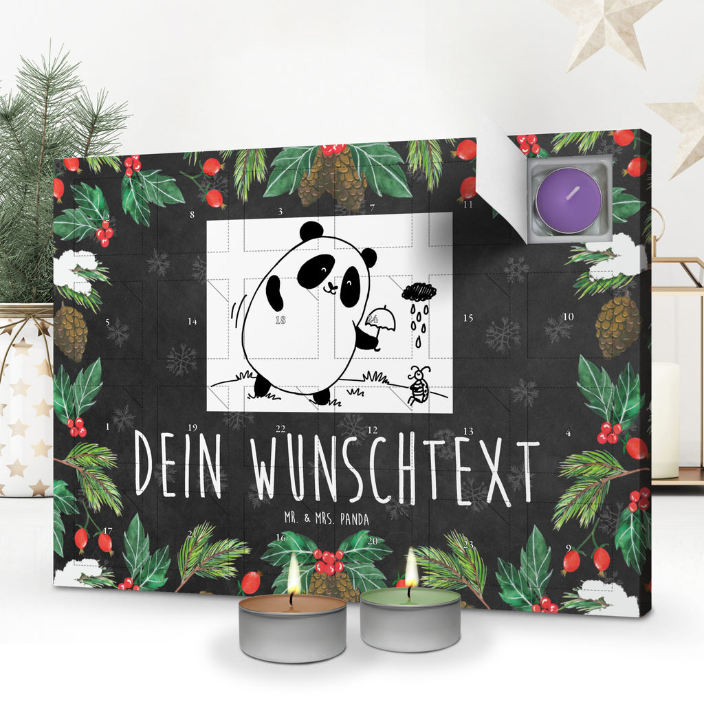 Personalisierter Duftkerzen Adventskalender Panda Zusammenhalt Personalisierter Duftkerzen Adventskalender