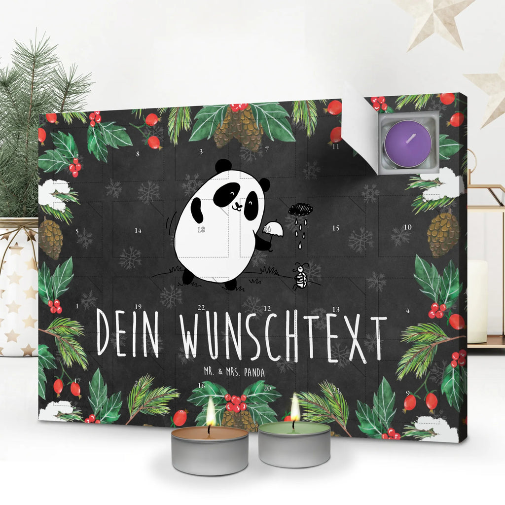 Personalisierter Duftkerzen Adventskalender Panda Zusammenhalt Personalisierter Duftkerzen Adventskalender