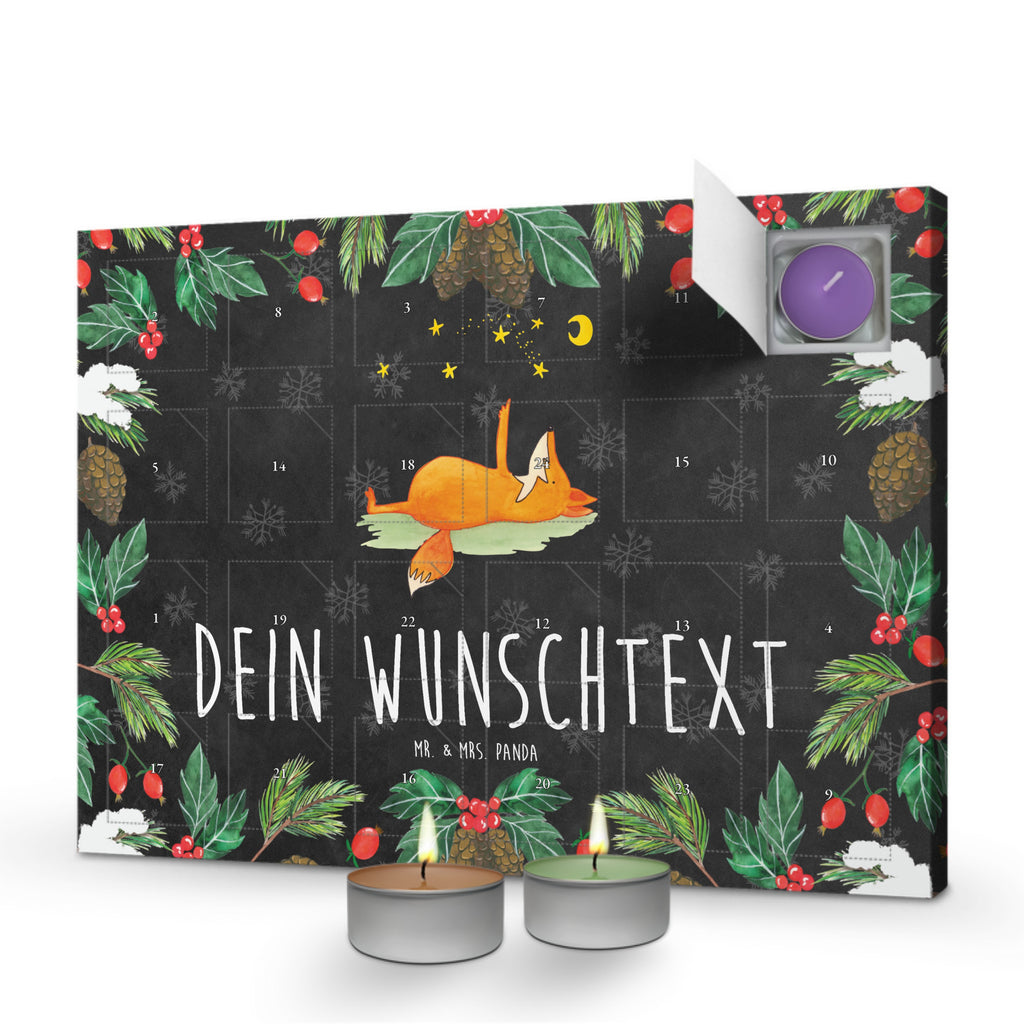 Personalisierter Duftkerzen Adventskalender Fuchs Sterne Personalisierter Duftkerzen Adventskalender, Fuchs, Füchse, tröstende Worte, Spruch positiv, Spruch schön, Romantik, Always Look on the Bright Side of Life